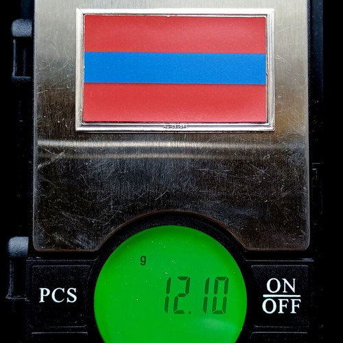 Silver rod 925 with Kyuchuk Kaynarca Treaty flag 1774 like new