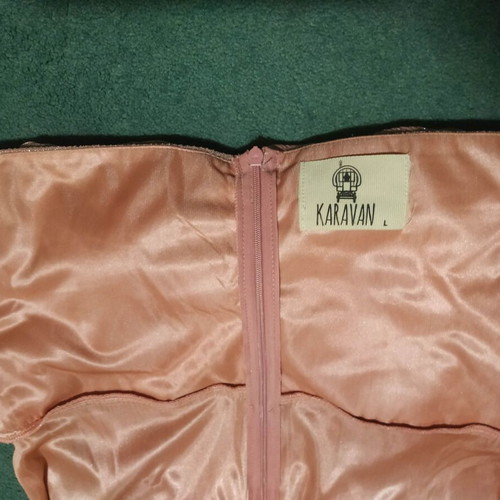 Karavan dress like new, red pink, size L 40 12