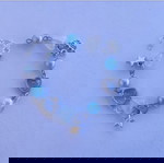 Blue beaded bracelet