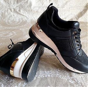 Αθλητικά sneakers  Diamantique Black Wedge no.40
