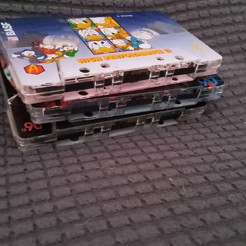 Batman Donald Duck BASF High Performance II cassette tapes used, 1995 collection