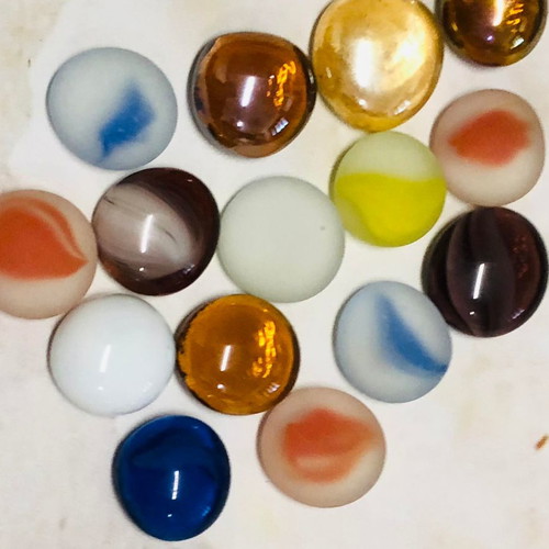 Pack of 15 multicolored cabochon cut stones new