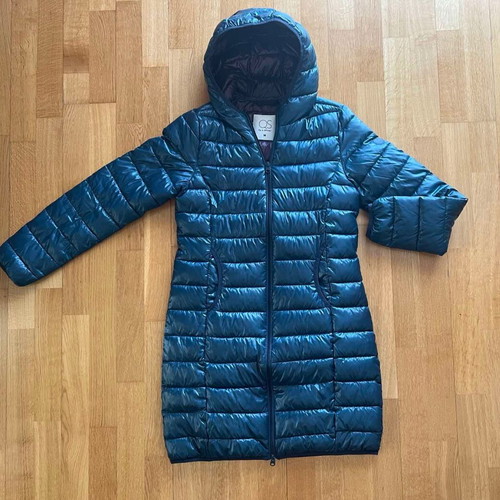 S.Oliver women's green puffer jacket like new, size M