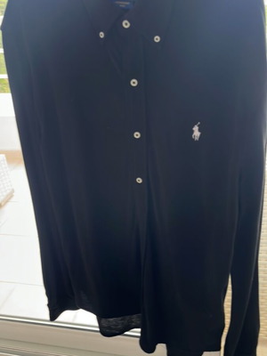 Polo Ralph Lauren black button-down long sleeve shirt like new
