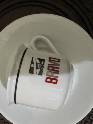 Collectible cup with saucer Bravo Ionia Hellas like new