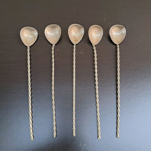 Vintage stirrer spoons like new, alpaca material