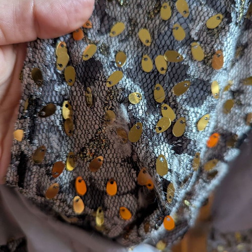 Mya kimono dress used, size S/M, gray with sequins