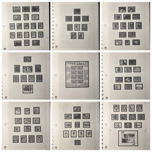 Safe Dual Stamp Album like new with 34 presentation pages