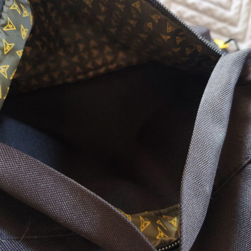 National Geographic backpack used, black and yellow