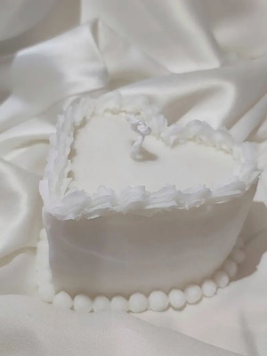 Κερί καρδιά cake με άρωμα τσιχλοφουσκας νέο