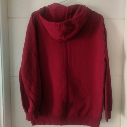 Body Move cotton sports hoodie jacket new, size medium, burgundy