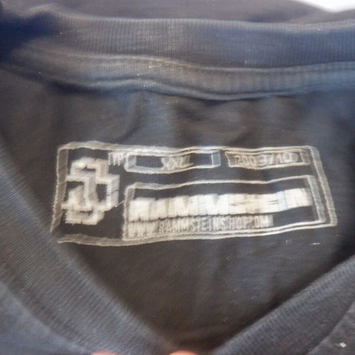 Rammstein "Golden logo" authentic T-shirt size XXL used