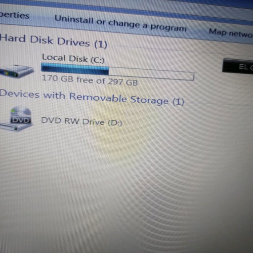 Dell laptop used, red color, excellent condition