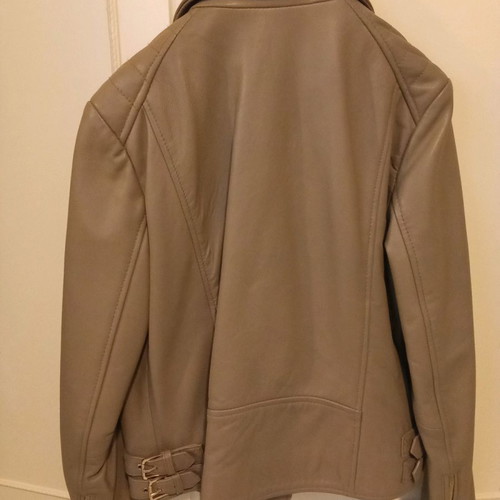 Leather jacket Mango like new, size small, beige