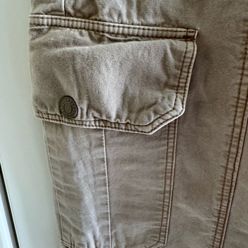 Pull&Bear cargo pants used, size 36, beige