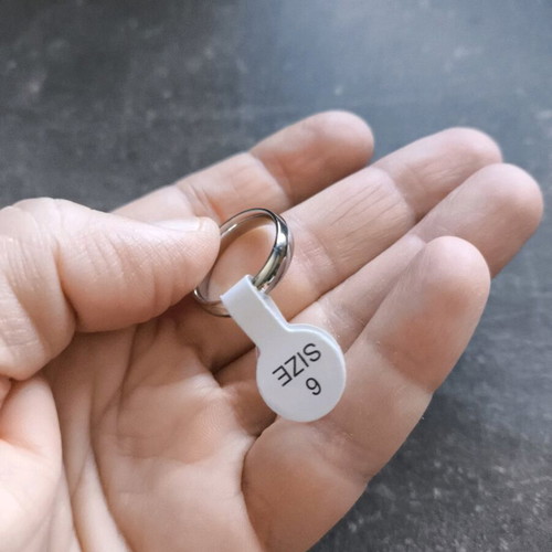 Titanium steel simple couple ring new, size 6