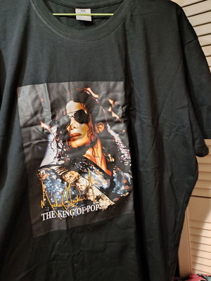 Michael Jackson collectible cotton t-shirt XXL black new