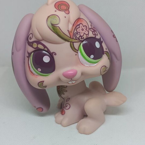 Littlest Pet Shop Jumbo Purple Bunny figure used for custom project