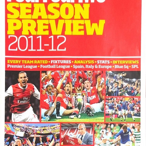 FourFourTwo Season Preview 2011-12 magazine like new