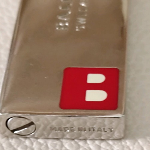 Bally key ring like new, silver, authentic