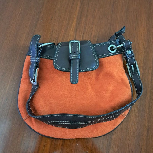 Fullah Sugah shoulder bag like new, caramel suede