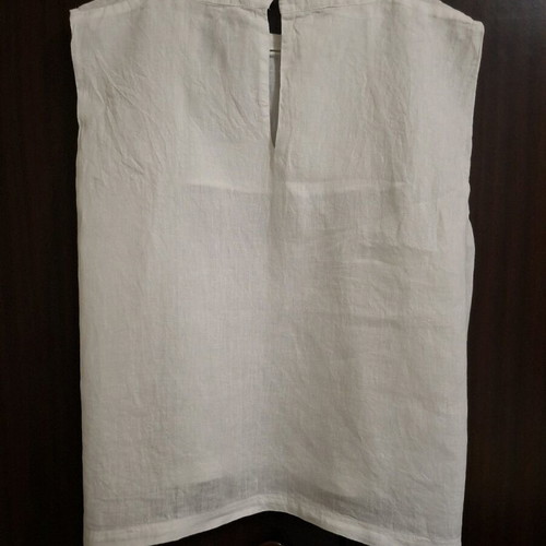 Momoni Sofia T-shirt in Yarn Dyed Linen white like new, size S