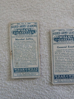 Two collectible cards