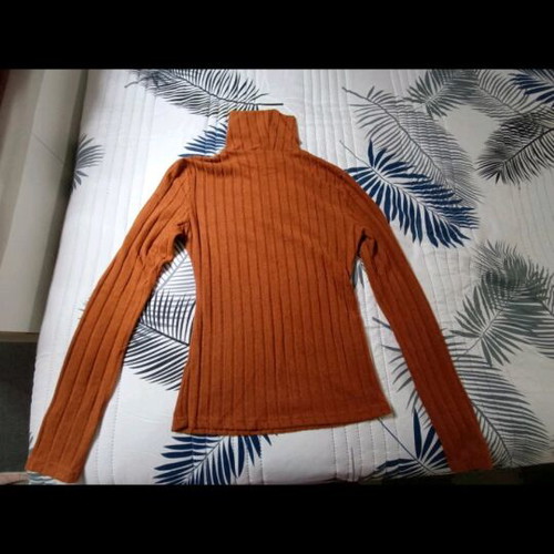 Shein women's long-sleeve brown blouse like new