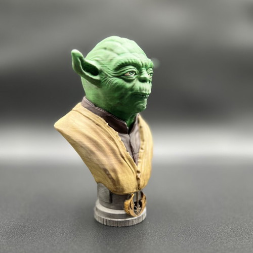 Yoda Bust custom hand-painted, like new, Star Wars collectible