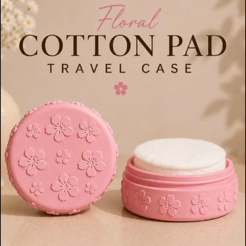Floral Cotton Pad Storage Box new, practical and elegant