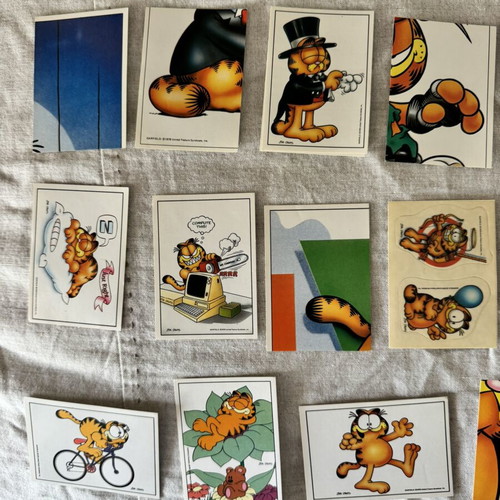 Panini Garfield stickers from the 90s, like new, set of 34