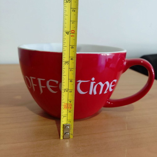 Cereal bowl with handle used