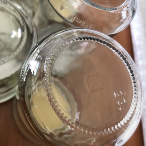 Glass jars set of 10, 4 x 370 ml and 6 x 180 ml