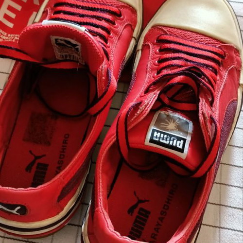 Puma California shoes used, size 40, red sneakers
