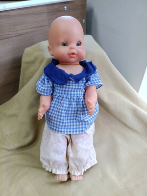 Vintage doll medium size, 39 cm, used, 1980-1990