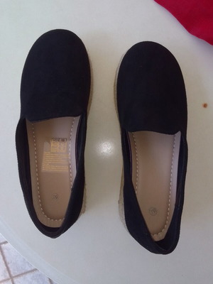 Espadrilles new, size 37, canvas, black