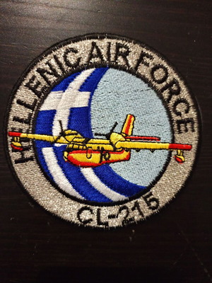 Canadair CL-215 Firefighting Aircraft Patch new, silver