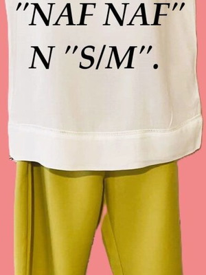 Nef-Nef set like new, white and green, size S/M