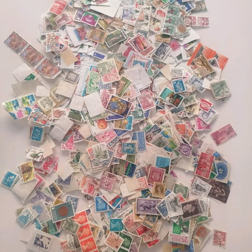 Old stamps used from around the world, canceled