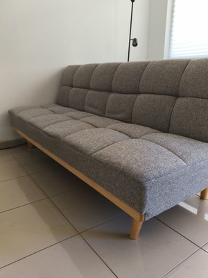 JYSK NEJEDE sofa bed, light grey
