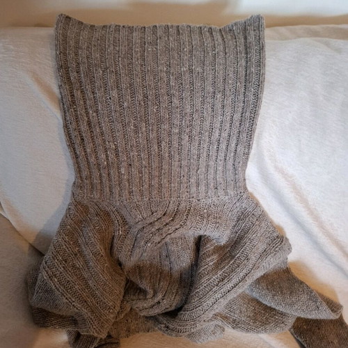 Daisy Street gray wool sweater with long turtleneck like new