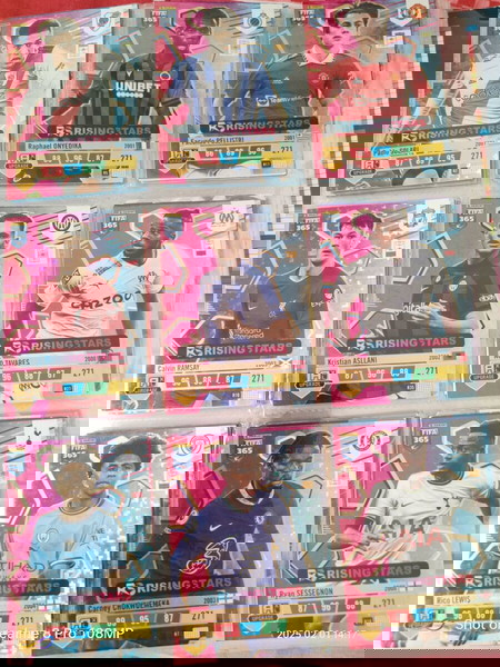 Rising Starts football cards.