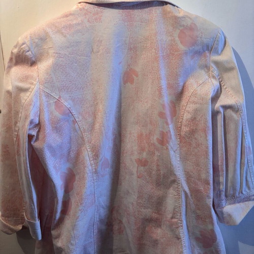 Spring jacket No5(XL) used, white pink with short sleeves