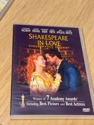 DVD Ερωτευμένος Σαίξπηρ καινούργιο με υπότιτλους, αισθηματική κομεντί