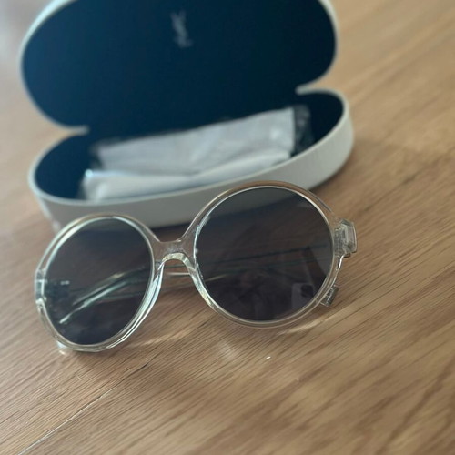 YSL round sunglasses new, white