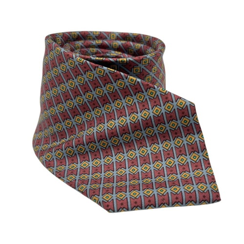 Hermes multicolor silk tie used