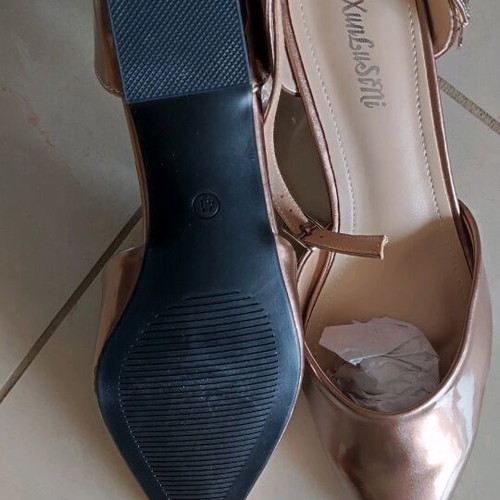 Women's bronze heels size 41 new, 4cm heel