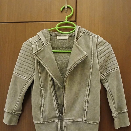 H&M Fall Jacket with Hood for 6-Year-Old Boy, Used, Gray