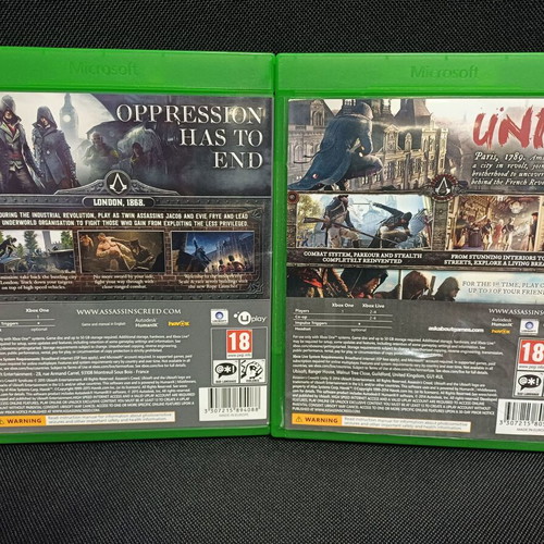 Assassin's Creed Unity and Syndicate Xbox One game pack
