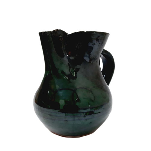 Glazed ceramic jug 16 cm like new